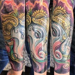 St Pete Tattoo Ganesha by J Michael Taylor