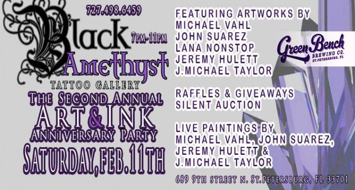 St Pete Tattoo Second Annual Art and Ink Show Flyer