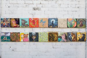 Second Set of Eighteen Paintings at Black Amethyst Tattoo Gallery Art Show