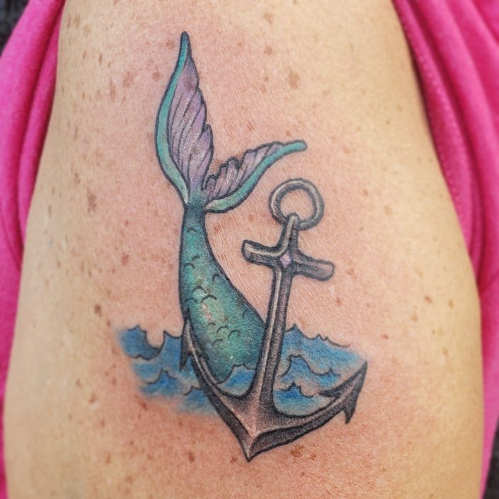 Mermaid Anchor St Pete Tattoo